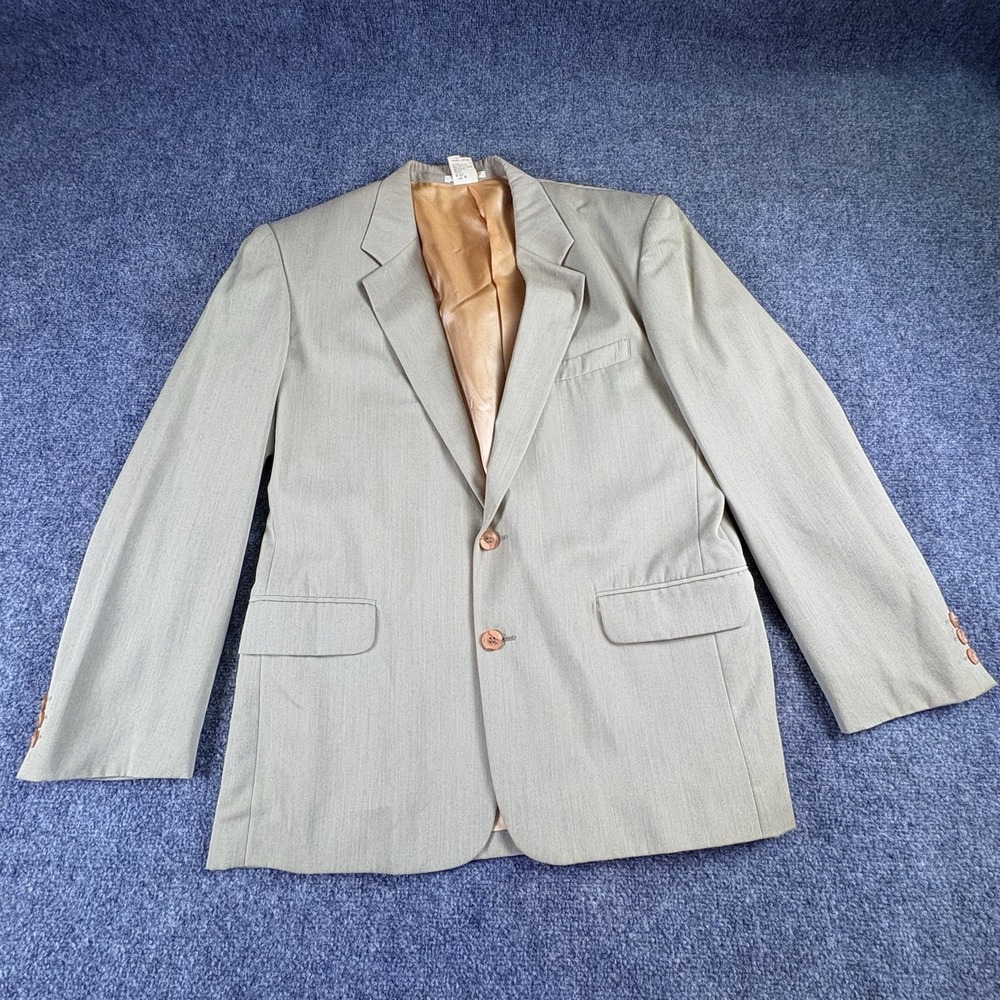 Vintage 90s Matinique Blazer Men's 40R Light Green Sport Coat Preppy Old Money